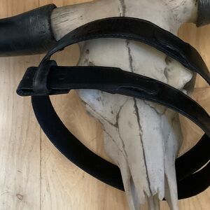 Men's Black Leather Belt 38